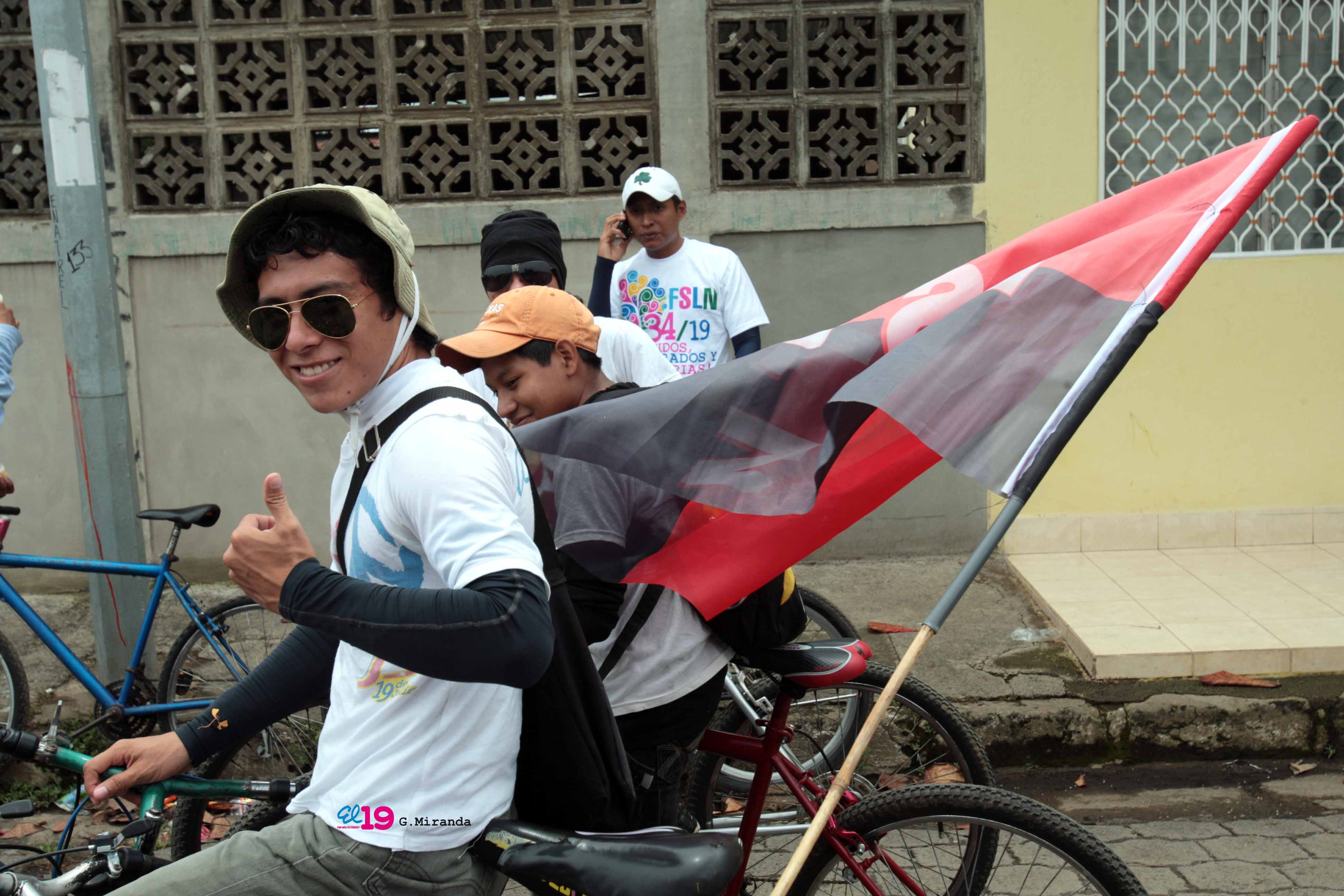 Caravanas llegan a Managua para el 34/19!