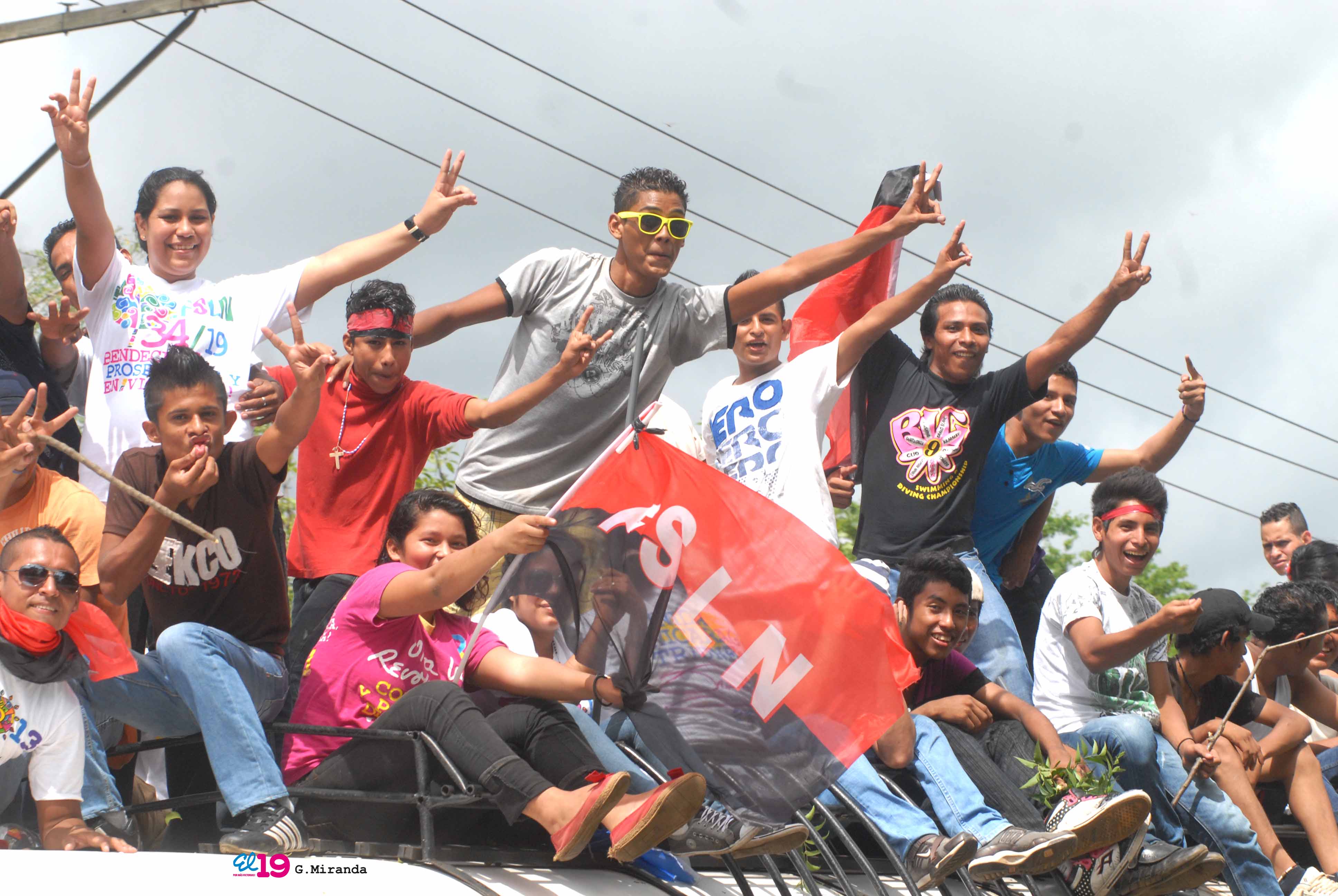 Caravanas llegan a Managua para el 34/19!