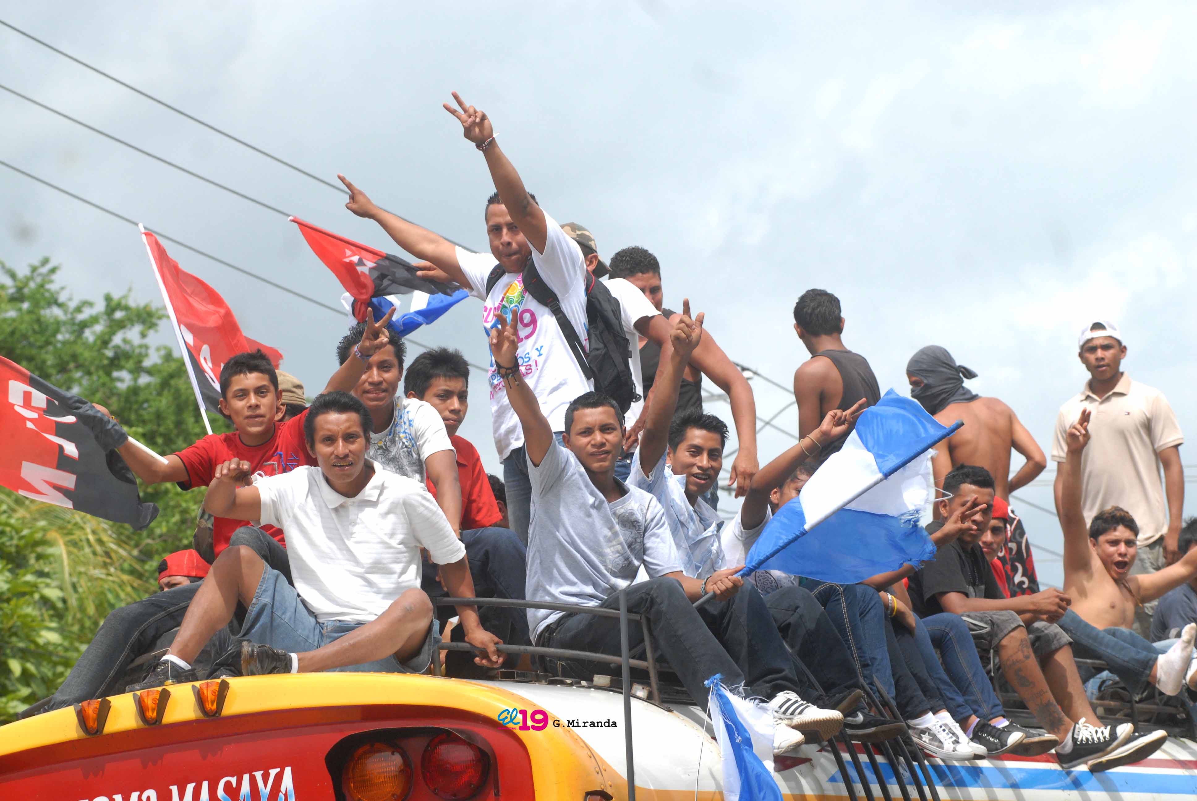 Caravanas llegan a Managua para el 34/19!