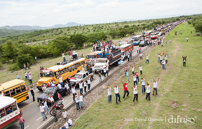 Caravanas llegan a Managua para el 34/19!