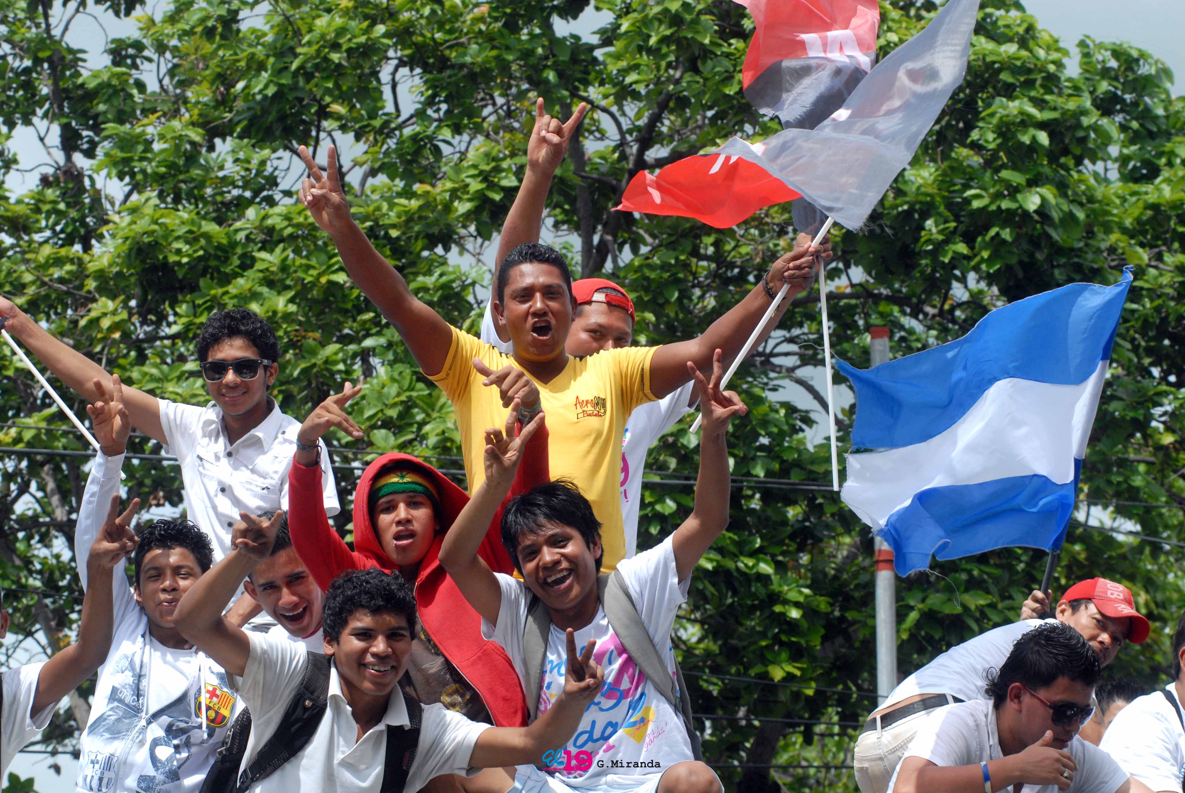Caravanas llegan a Managua para el 34/19!