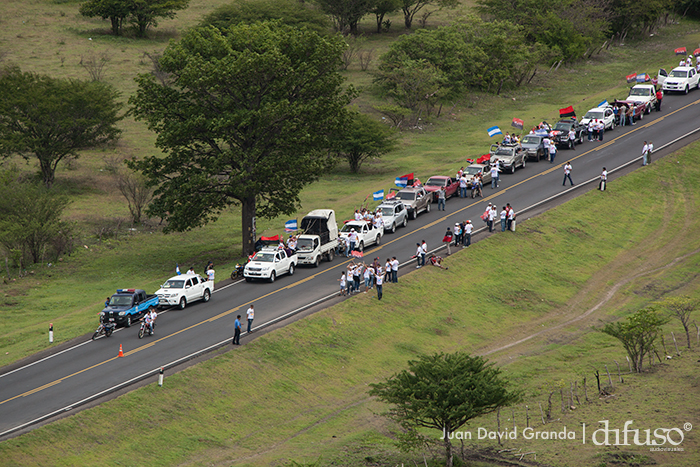 Caravanas llegan a Managua para el 34/19!