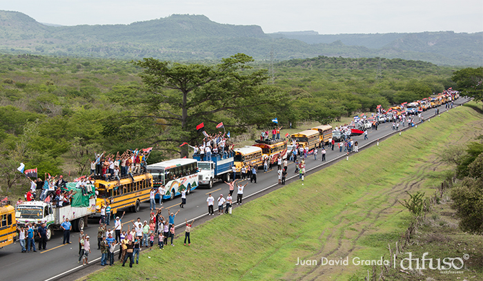 Caravanas llegan a Managua para el 34/19!