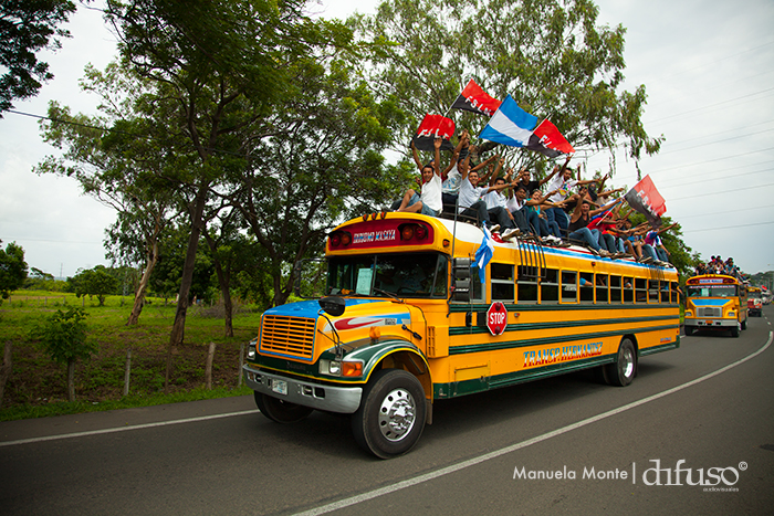 Caravanas llegan a Managua para el 34/19!