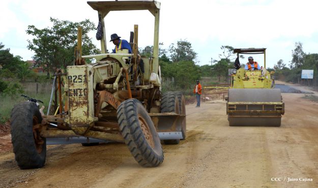 Gobierno Sandinista avanza construcción de vías de acceso a Puerto Cabezas en el Caribe Norte