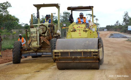 Gobierno Sandinista avanza construcción de vías de acceso a Puerto Cabezas en el Caribe Norte