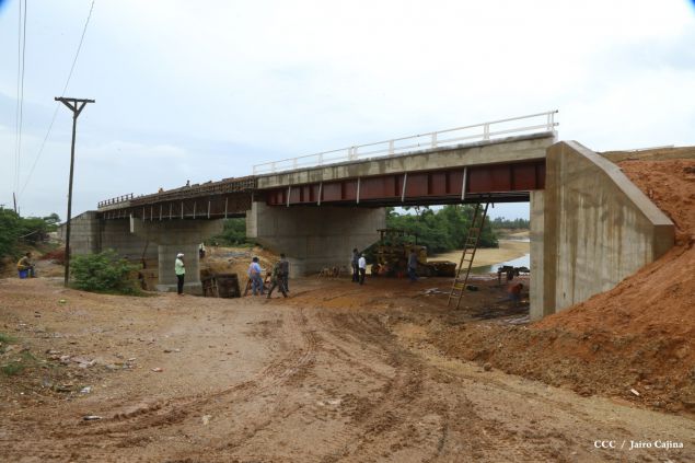 Gobierno Sandinista avanza construcción de vías de acceso a Puerto Cabezas en el Caribe Norte