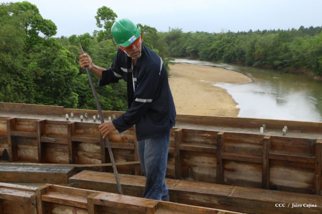 Gobierno Sandinista avanza construcción de vías de acceso a Puerto Cabezas en el Caribe Norte