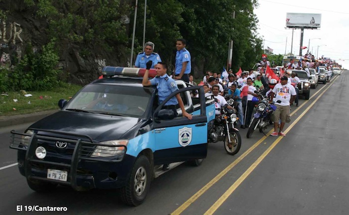 Caravanas llegan a Managua para el 34/19!