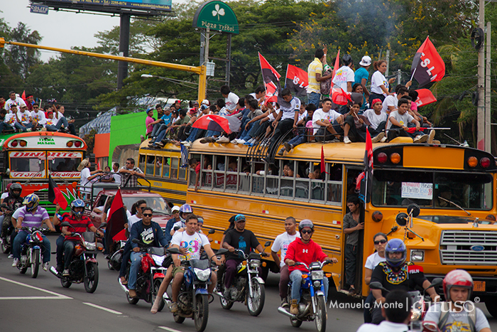 Caravanas llegan a Managua para el 34/19!