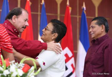 Daniel y Rosario sostienen encuentro con líderes sindicales nicaragüenses en saludo al Día Internacional de los Trabajadores