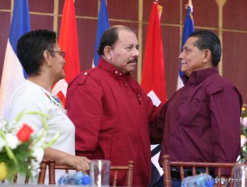 Daniel y Rosario sostienen encuentro con líderes sindicales nicaragüenses en saludo al Día Internacional de los Trabajadores