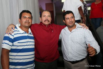 Daniel y Rosario sostienen encuentro con líderes sindicales nicaragüenses en saludo al Día Internacional de los Trabajadores