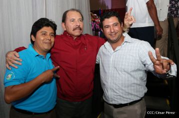 Daniel y Rosario sostienen encuentro con líderes sindicales nicaragüenses en saludo al Día Internacional de los Trabajadores