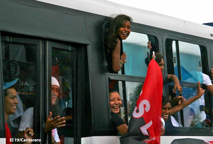 Caravanas llegan a Managua para el 34/19!