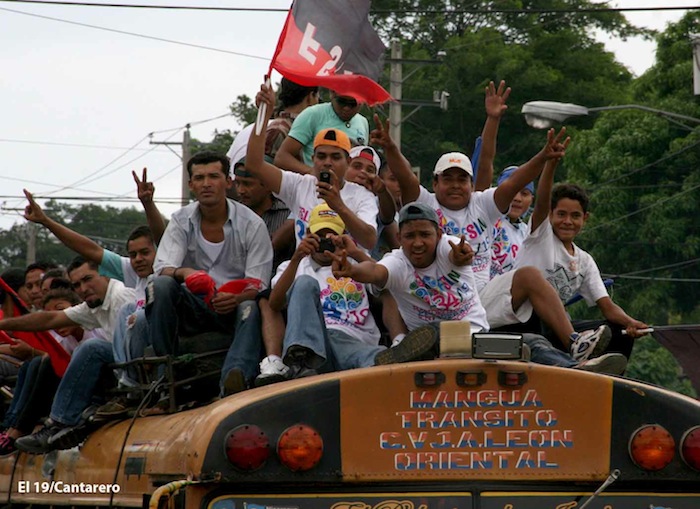 Caravanas llegan a Managua para el 34/19!