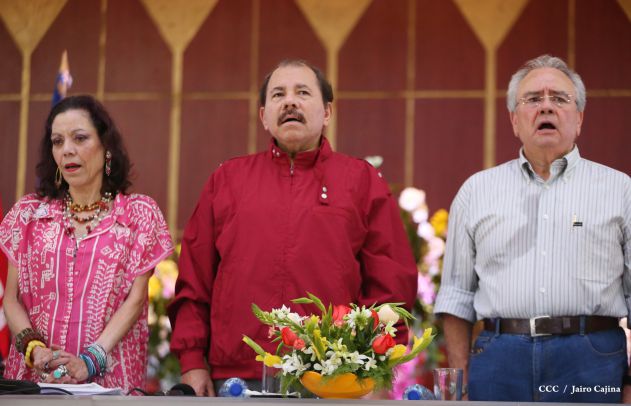 Daniel y Rosario sostienen encuentro con líderes sindicales nicaragüenses en saludo al Día Internacional de los Trabajadores