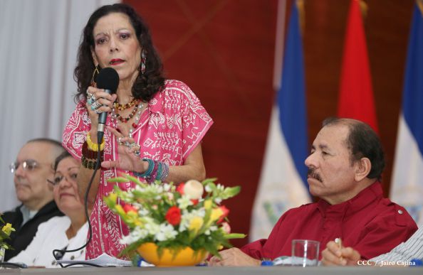 Daniel y Rosario sostienen encuentro con líderes sindicales nicaragüenses en saludo al Día Internacional de los Trabajadores