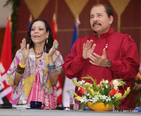 Daniel y Rosario sostienen encuentro con líderes sindicales nicaragüenses en saludo al Día Internacional de los Trabajadores