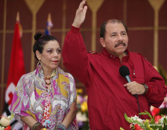 Daniel y Rosario sostienen encuentro con líderes sindicales nicaragüenses en saludo al Día Internacional de los Trabajadores