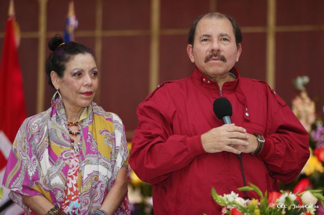 Daniel y Rosario sostienen encuentro con líderes sindicales nicaragüenses en saludo al Día Internacional de los Trabajadores