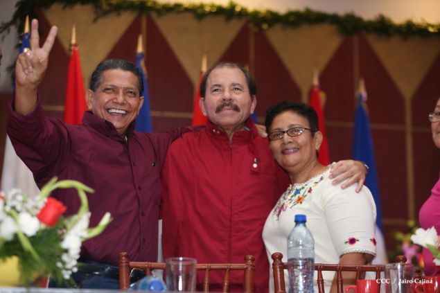 Daniel y Rosario sostienen encuentro con líderes sindicales nicaragüenses en saludo al Día Internacional de los Trabajadores