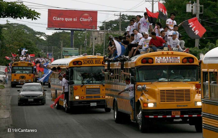 Caravanas llegan a Managua para el 34/19!