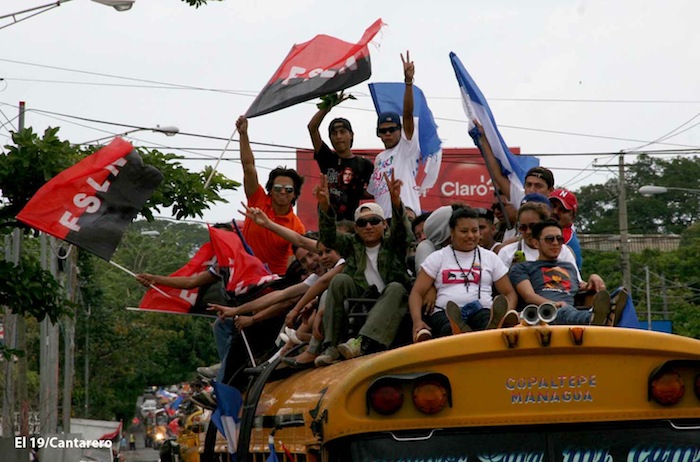 Caravanas llegan a Managua para el 34/19!