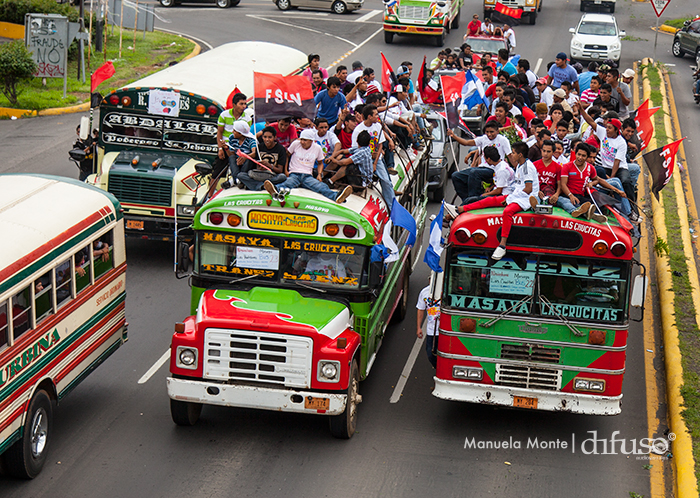 Caravanas llegan a Managua para el 34/19!