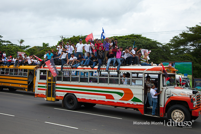 Caravanas llegan a Managua para el 34/19!