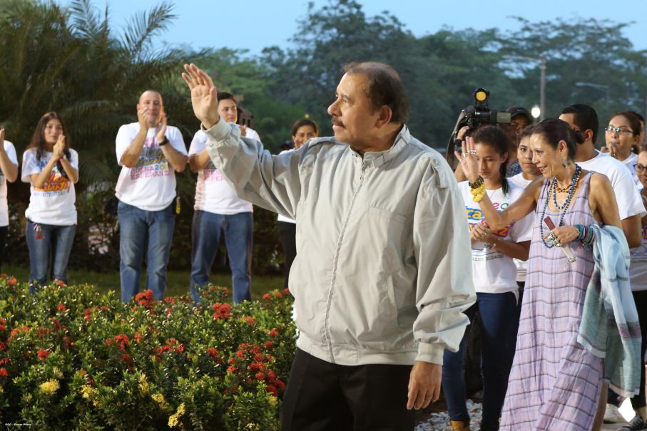 Daniel y Rosario rinden homenaje al Comandante de la Revolución, Tomás Borge Martínez