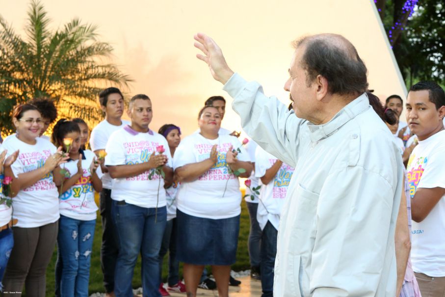 Daniel y Rosario rinden homenaje al Comandante de la Revolución, Tomás Borge Martínez