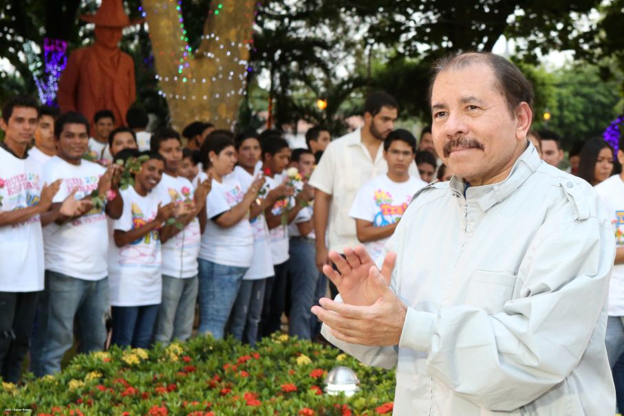 Daniel y Rosario rinden homenaje al Comandante de la Revolución, Tomás Borge Martínez