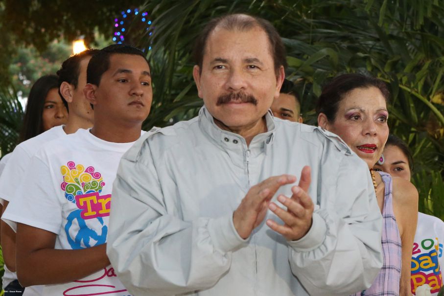 Daniel y Rosario rinden homenaje al Comandante de la Revolución, Tomás Borge Martínez