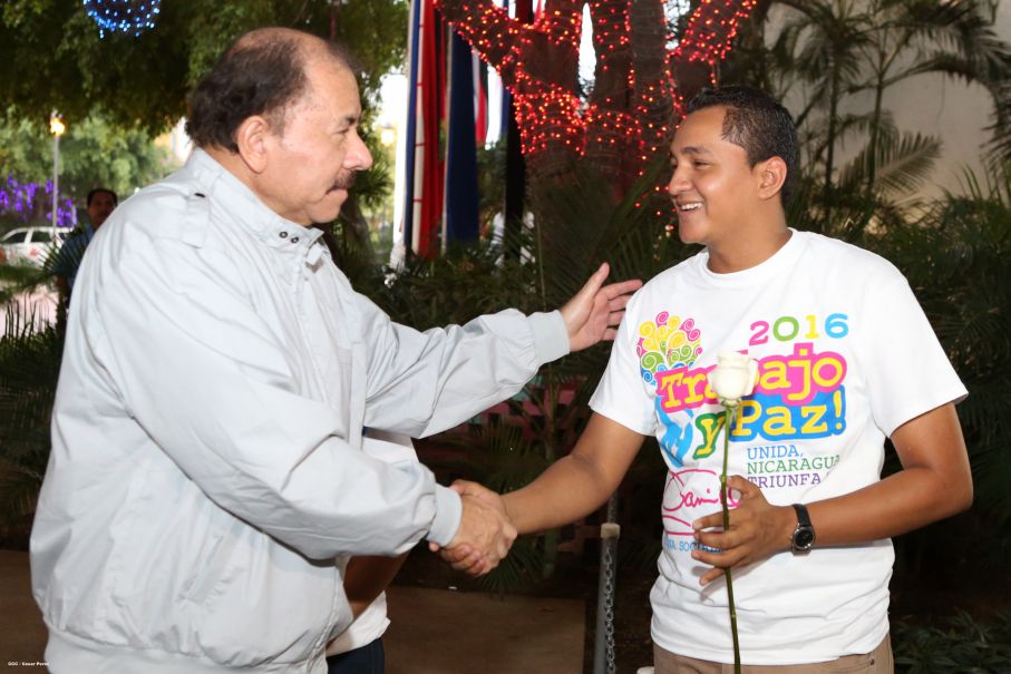 Daniel y Rosario rinden homenaje al Comandante de la Revolución, Tomás Borge Martínez