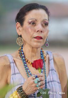 Daniel y Rosario rinden homenaje al Comandante de la Revolución, Tomás Borge Martínez