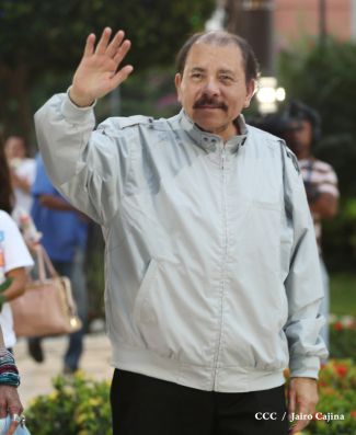 Daniel y Rosario rinden homenaje al Comandante de la Revolución, Tomás Borge Martínez