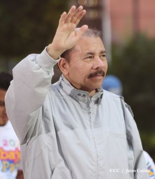 Daniel y Rosario rinden homenaje al Comandante de la Revolución, Tomás Borge Martínez