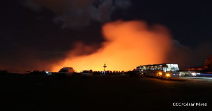 El impresionante lago de lava del Volcán Masaya