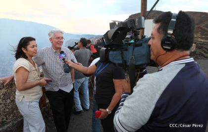 El impresionante lago de lava del Volcán Masaya