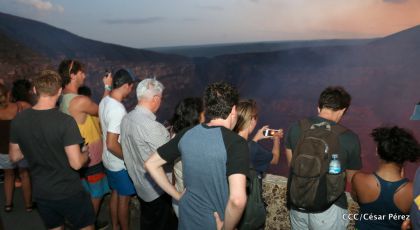 El impresionante lago de lava del Volcán Masaya