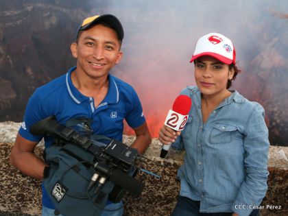 El impresionante lago de lava del Volcán Masaya
