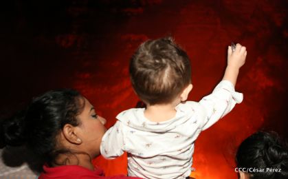 El impresionante lago de lava del Volcán Masaya