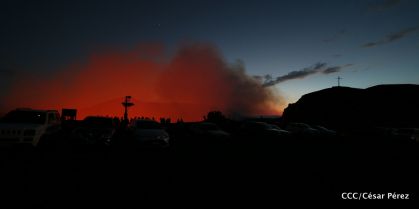 El impresionante lago de lava del Volcán Masaya