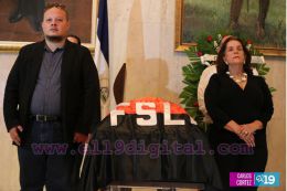 Rinden honores al compañero Marcio Vargas en el Teatro Nacional Rubén Darío