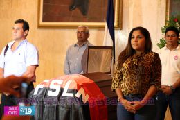 Rinden honores al compañero Marcio Vargas en el Teatro Nacional Rubén Darío