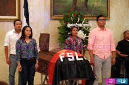 Rinden honores al compañero Marcio Vargas en el Teatro Nacional Rubén Darío