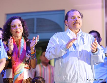 Daniel y Rosario celebran 121 Aniversario del Natalicio del General Sandino