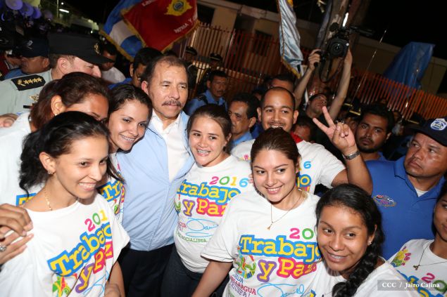 Daniel y Rosario celebran 121 Aniversario del Natalicio del General Sandino