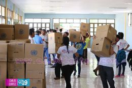 Entrega de apoyo solidario del Gobierno Sandinista a familias de Chinandega